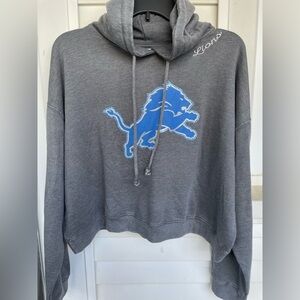Detroit Lions cropped hoodie